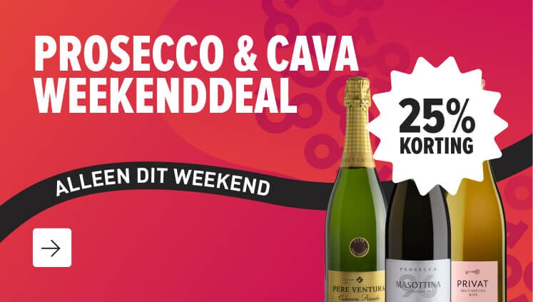 weekenddeal: cava en prosecco met 25 korting! 